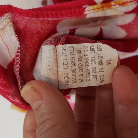 ROYAL Hawaiian Creations Children Red Floral Size XL - Picture 5 of 5